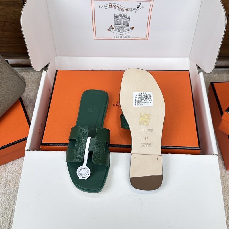 에르메스 H 슬리퍼 오란 샌들 시리즈 001-231691