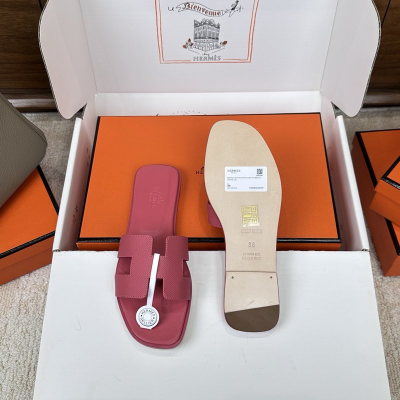 에르메스 H 슬리퍼 벨벳 샌들 001-231693