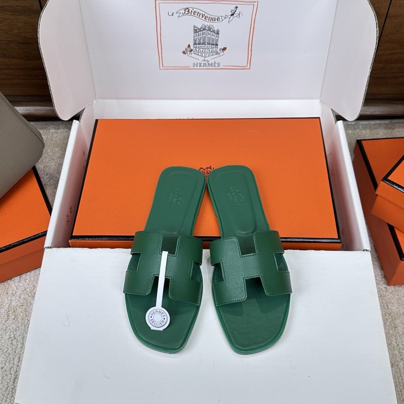 에르메스 H 슬리퍼 오란 샌들 벨벳 소재 001-231698