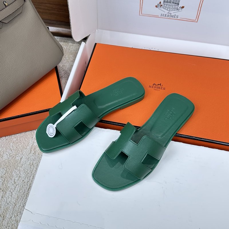에르메스 H 슬리퍼 오란 샌들 벨벳 소재 001-231698
