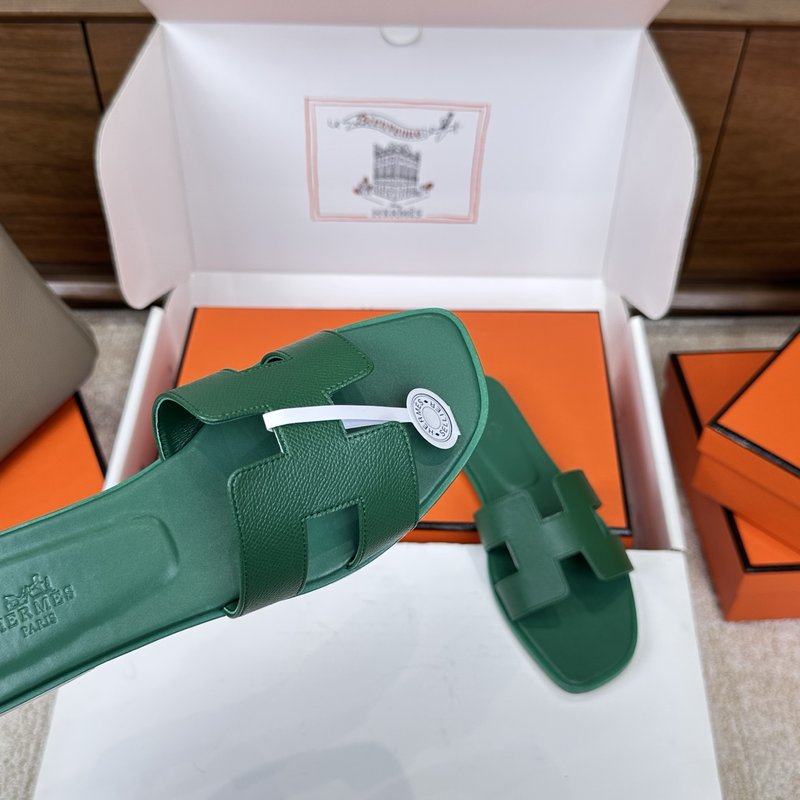 에르메스 H 슬리퍼 오란 샌들 벨벳 소재 001-231698