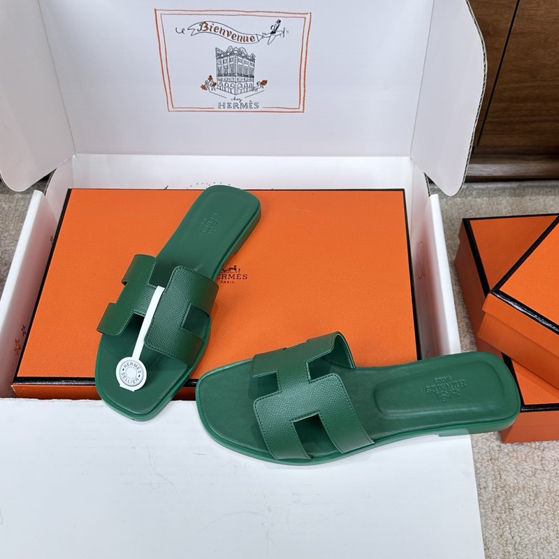 에르메스 H 슬리퍼 오란 샌들 벨벳 소재 001-231698
