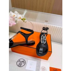 에르메스 H 버클 디자인 여성 샌들 001-231742