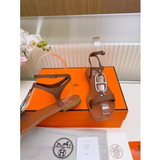 에르메스 H 버클 가죽 플랫슈즈 001-231743