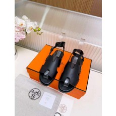 에르메스 H 버클 가죽 플랫슈즈 001-231746
