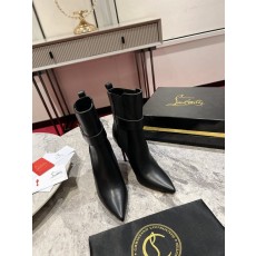 CL 첼시 트로피 부츠 블랙 카프스킨 하이힐 앵클부츠 001-231842