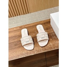 디올 봄여름 신상 자수 가죽 슬리퍼 001-231865