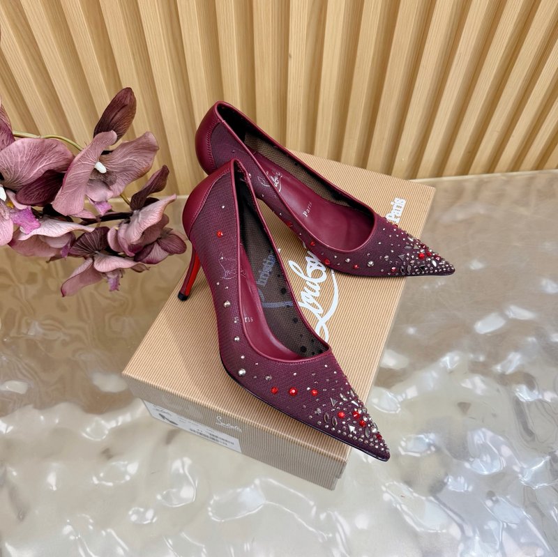 레드솔 메탈 힐 파이어 로즈 하이힐 001-231975