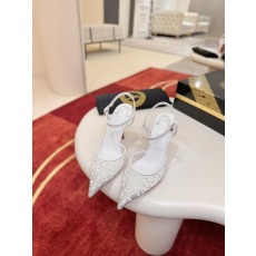 메쉬 크리스탈 진주 하이힐 샌들 001-232028