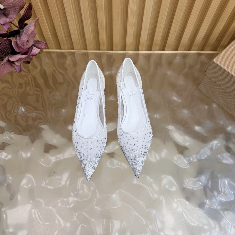 레드솔 메쉬 다이아몬드 장미 하이힐 001-232052