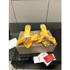 크리스찬 루부탱 실크 하이힐 샌들 001-232072