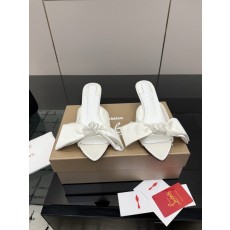 크리스찬 루부탱 레드솔 실크 하이힐 샌들 001-232073