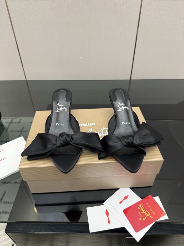 레드솔 실크 메탈 힐 샌들 001-232080