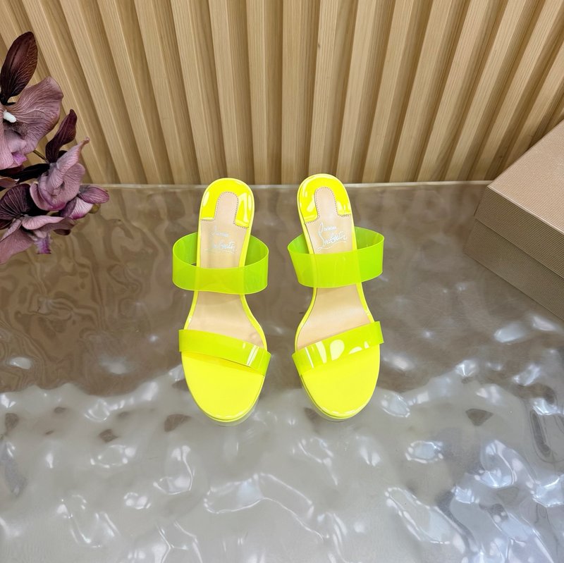 레드솔 장미 크리스탈 하이힐 샌들 001-232091