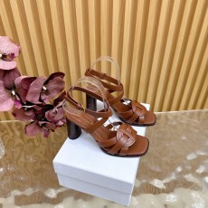 디올 알파벳 굽 두꺼운 샌들 001-232104