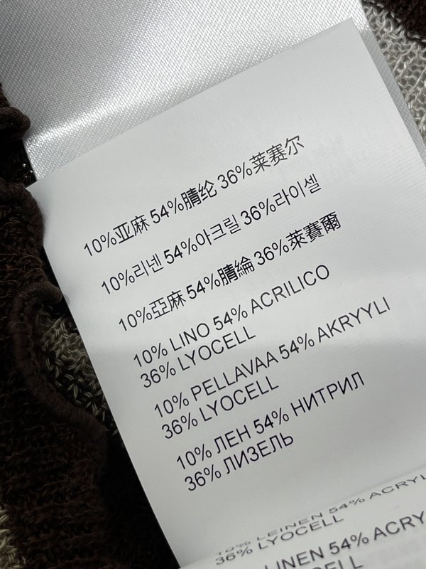 미우미우 컬러 블록 스트라이프 니트 반팔 티셔츠 001-232180