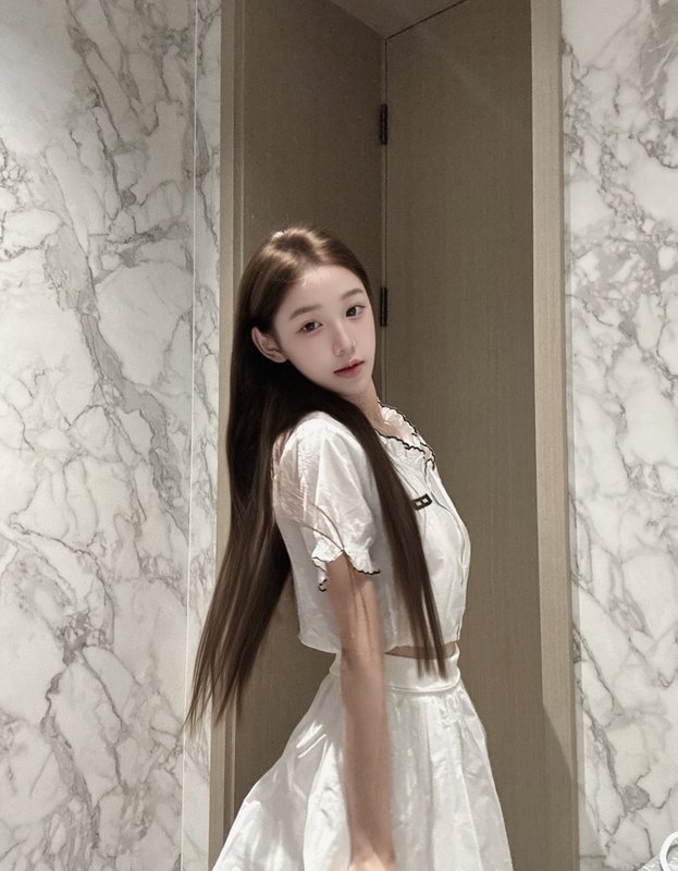 미우미우 스타일 레이스 짧은 흰 셔츠 001-232203