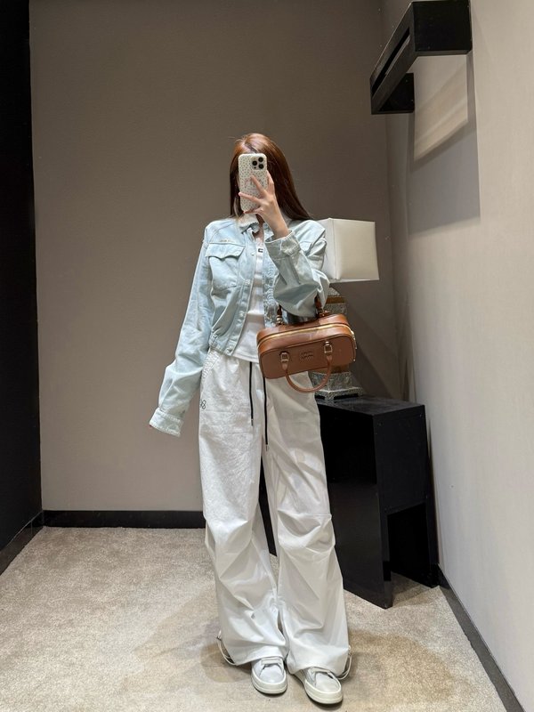 미우미우 레이스 칼라 데님 재킷 001-232273