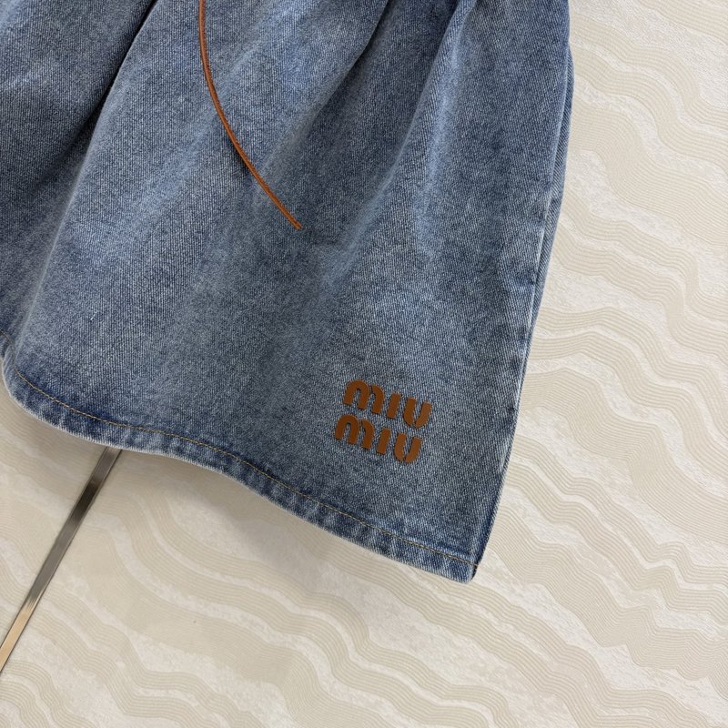 레트로 데님 미니 스커트 001-232278