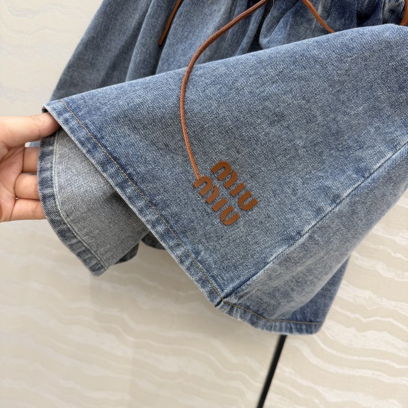 레트로 데님 미니 스커트 001-232278