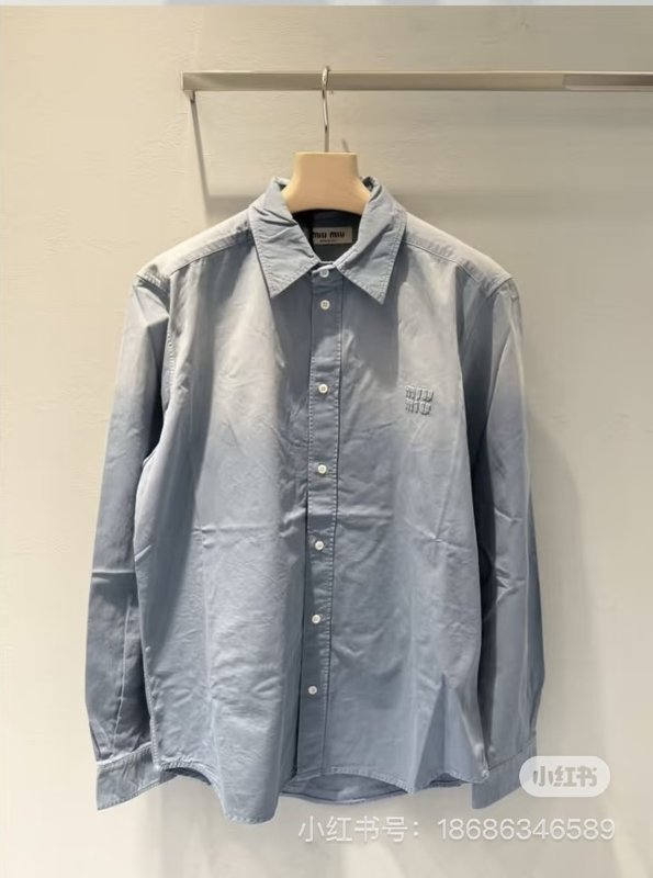 미우미우 그라데이션 데님 셔츠 001-232548