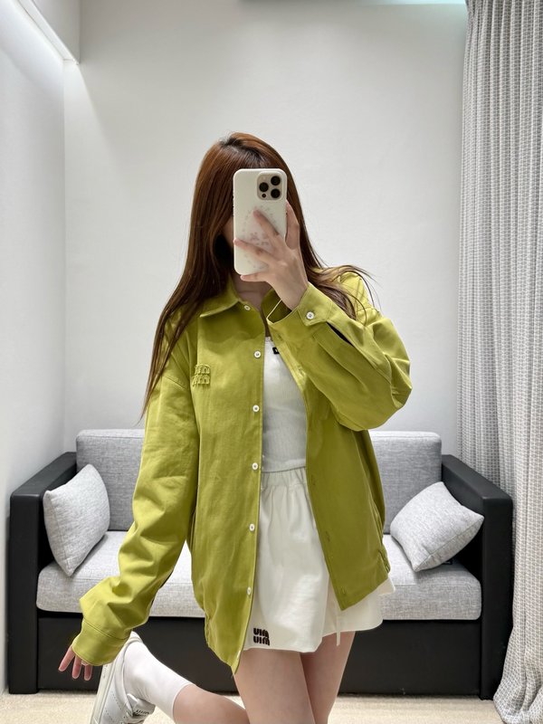 라이트 블루 칼라 지퍼 자켓 아우터 001-232563