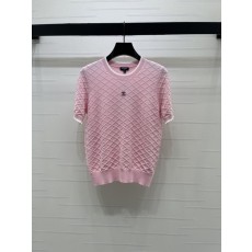 샤넬 다이아몬드 니트 반팔 티셔츠 001-232859