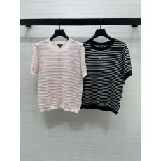 샤넬 스트라이프 라운드 니트 반팔 001-232894