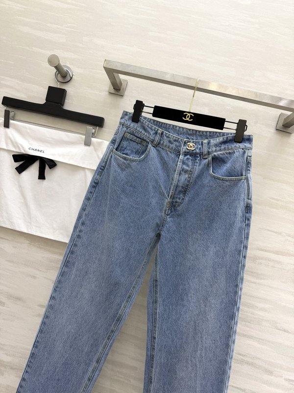 샤넬 스타일 스쿨백 버클 하이웨이스트 스트레이트 진 001-232957