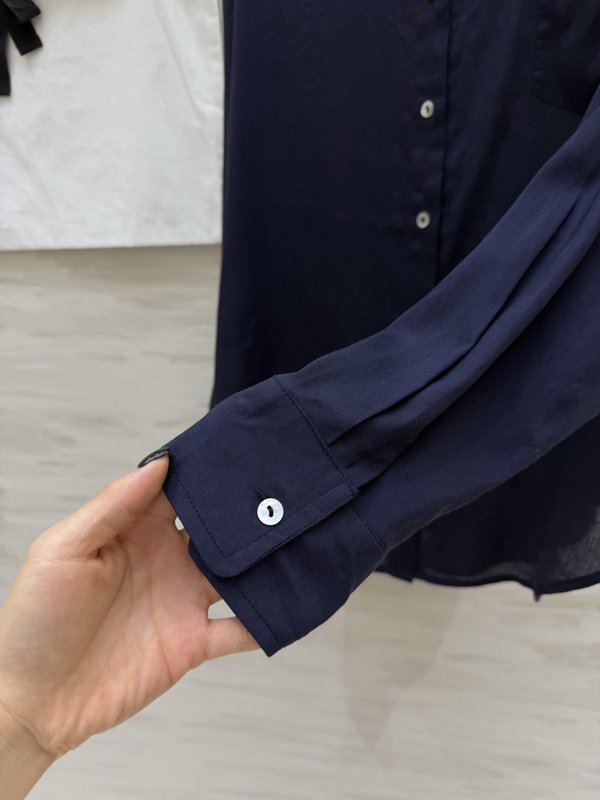 샤넬 스타일 루즈핏 린넨 셔츠 001-232987