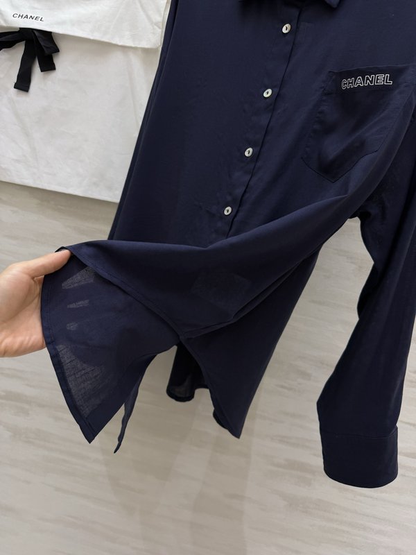 샤넬 스타일 루즈핏 린넨 셔츠 001-232987