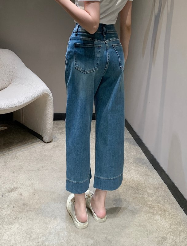 루이비통 메탈 플라워 체인 가방 데님 팬츠 001-233150