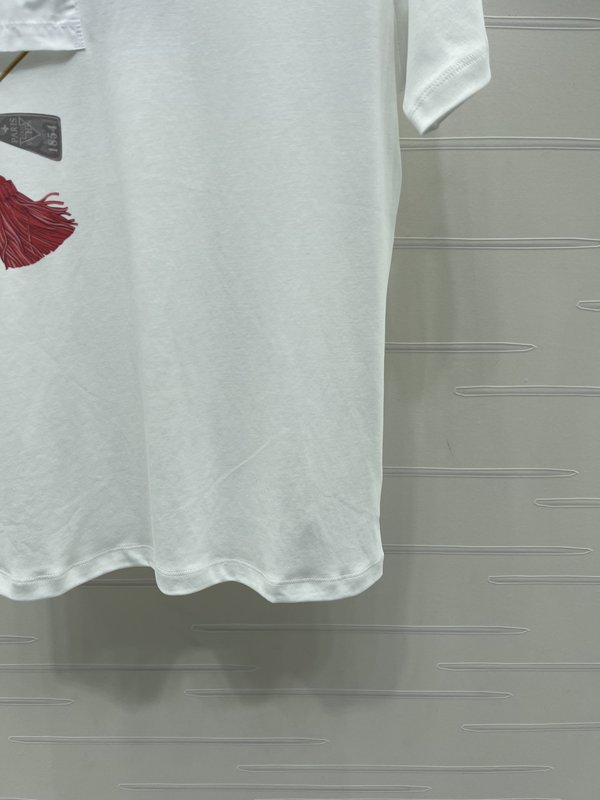 루이비통 봄 면 반팔 티셔츠 001-233198