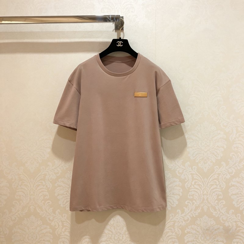루이비통 누드핑크 라운드넥 반팔 티셔츠 001-233209