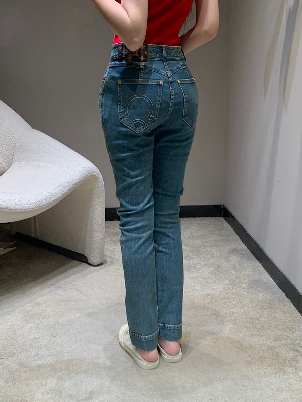 루이비통 빈티지 워싱 스키니 진 001-233233