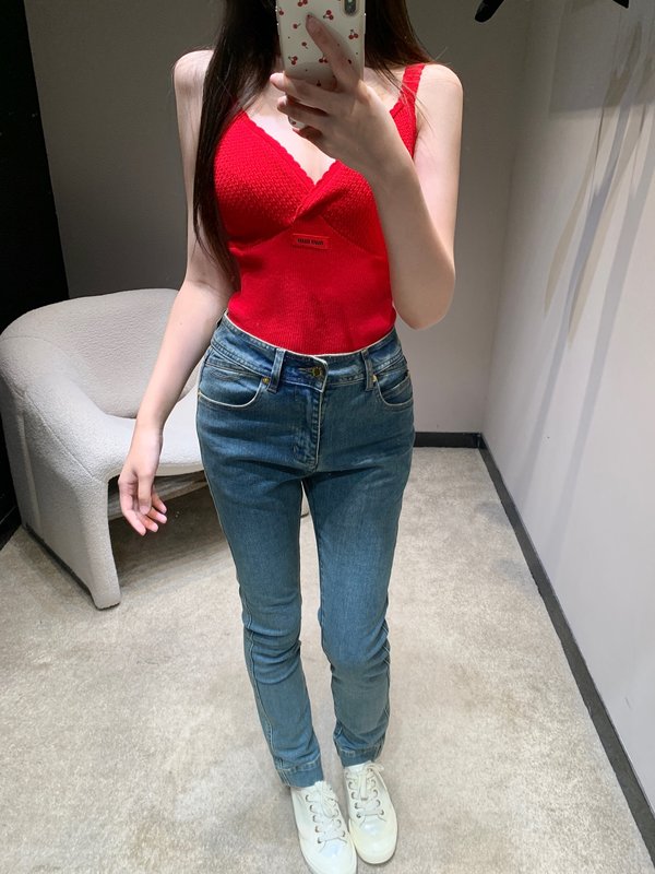 루이비통 빈티지 워싱 스키니 진 001-233233