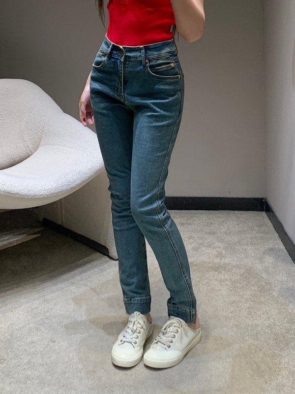 루이비통 빈티지 워싱 스키니 진 001-233233