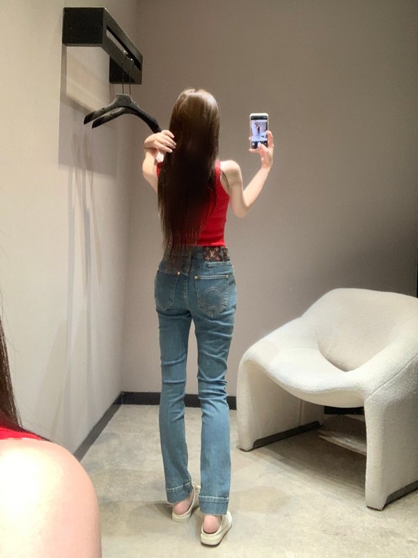 루이비통 빈티지 워싱 스키니 진 001-233233