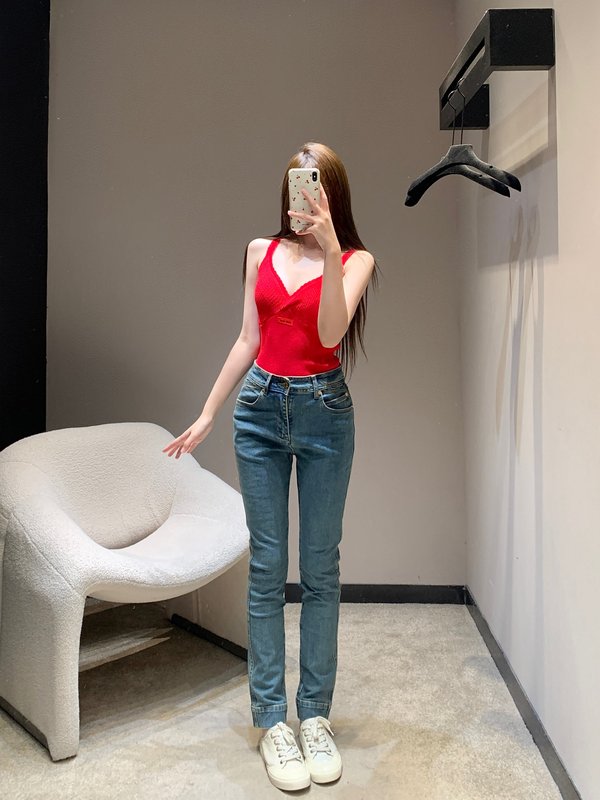 루이비통 빈티지 워싱 스키니 진 001-233233