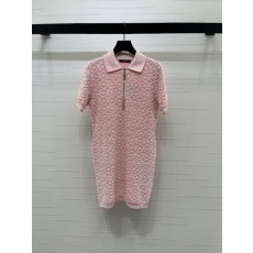 루이비통 클로버 아가일 니트 원피스 001-233254