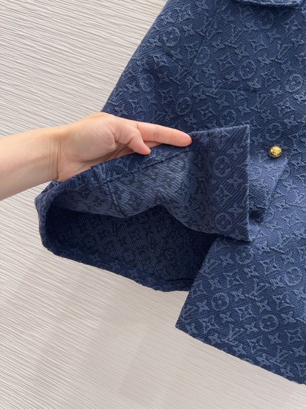 루이비통 딥 블루 민소매 원피스 001-233282