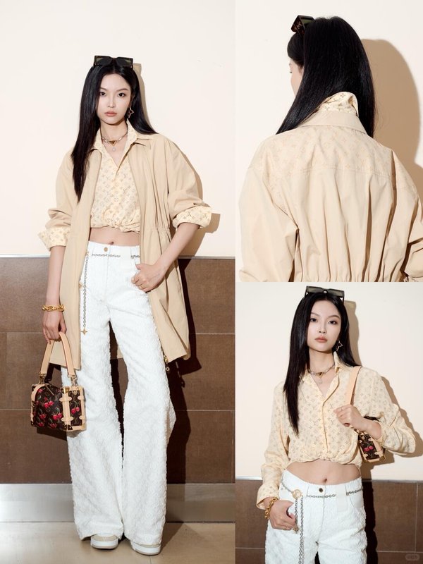 루이비통 모노그램 자수 데님 롱팬츠 001-233286