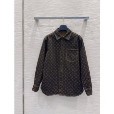 루이비통 레이저 프린트 데님 재킷 001-233311