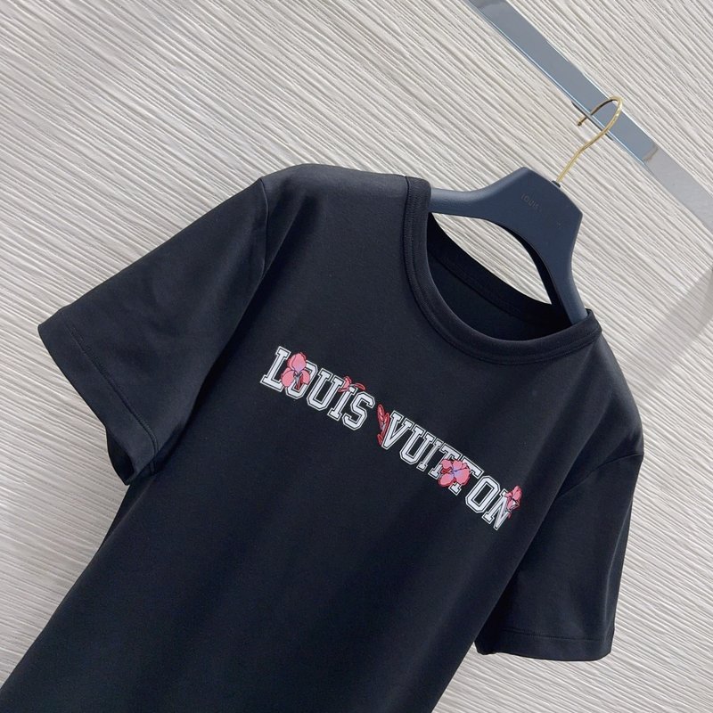 루이비통 뉴 심플 레터 프린트 반팔 티셔츠 001-233318