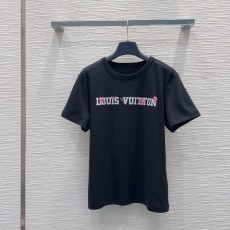 루이비통 뉴 심플 레터 프린트 반팔 티셔츠 001-233318