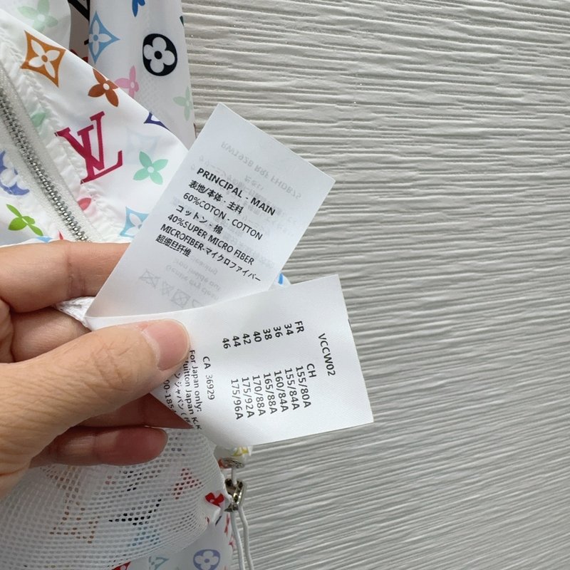 루이비통 가벼운 질감 스탠딩 칼라 재킷 001-233421