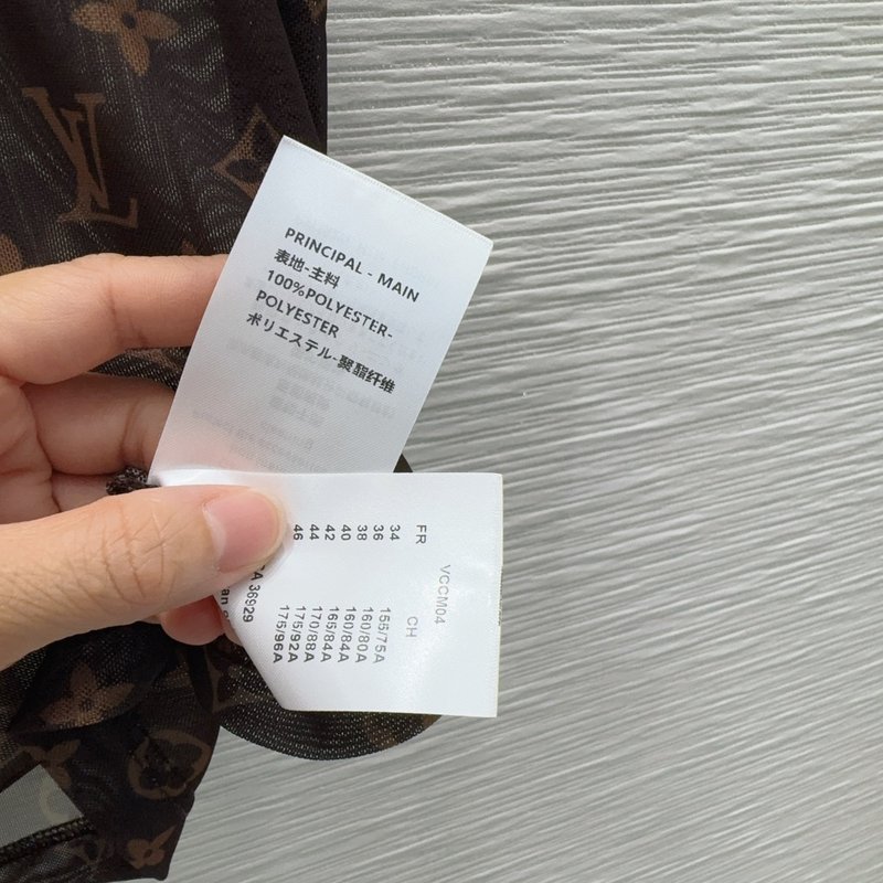 루이비통 메쉬 프린팅 반팔 티셔츠 001-233426