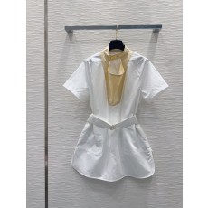 루이비통 신상 화이트 셔츠 원피스 001-233440