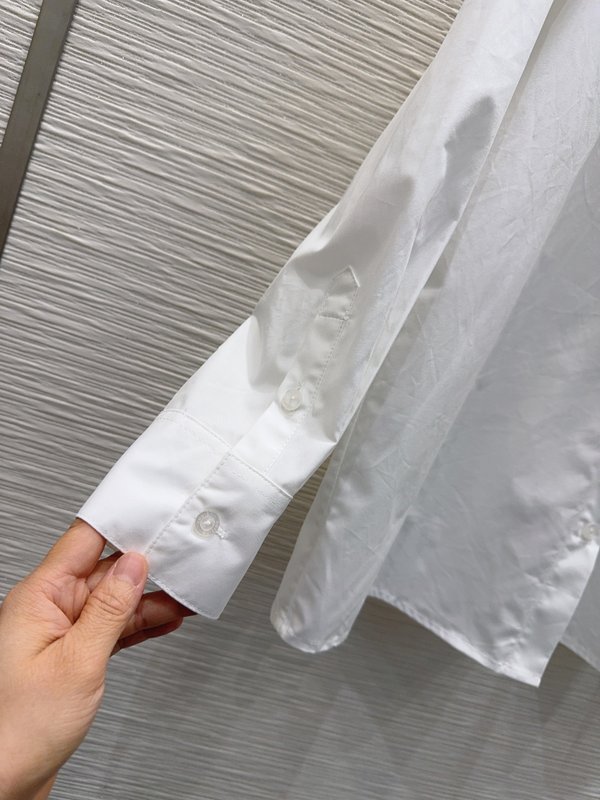 루이비통 스탠딩 칼라 컷팅 셔츠 001-233444