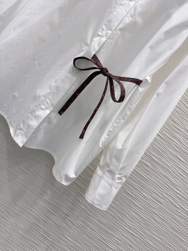 루이비통 스탠딩 칼라 컷팅 셔츠 001-233444